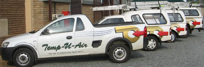 Temp-U-Air offices and vehicle fleet